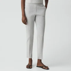 Treeca Pull-On Pant in Textured Linen