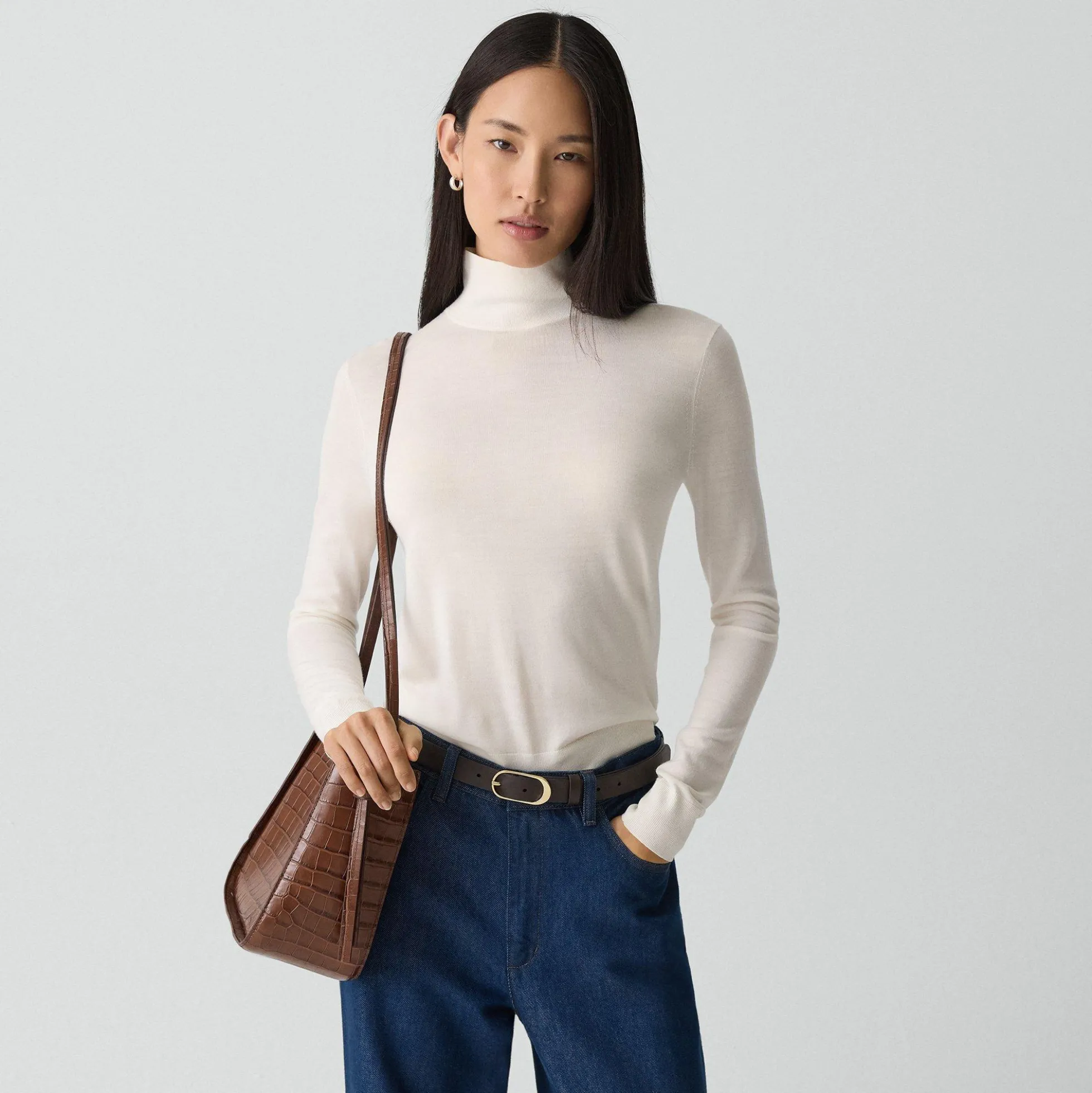Turtleneck Sweater in Regal Wool