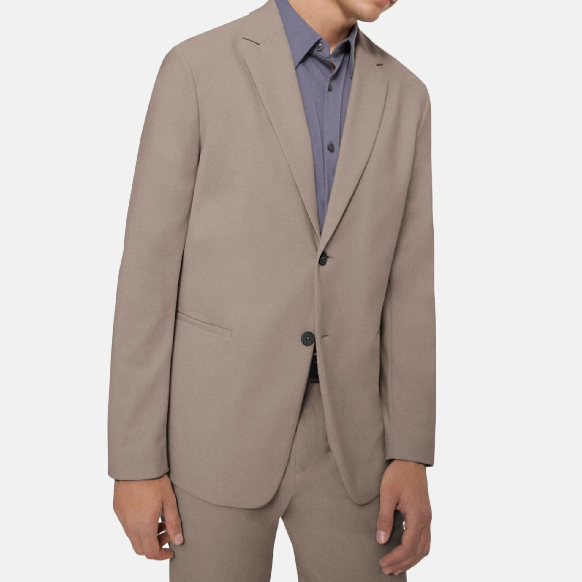 Unstructured Blazer in Performance Knit