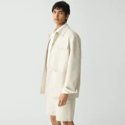 Utility Coat in Stretch Cotton Canvas
