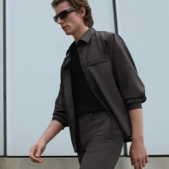 Utility Overshirt in Motion Wool