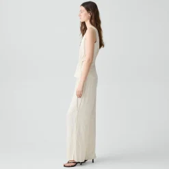 Vented Pull-On Pant in Washed Stripe