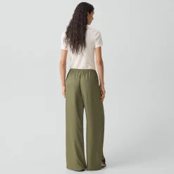 Vented Pull-On Pant in Washed Twill