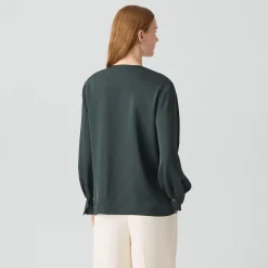 V-Neck Blouse in Silk Georgette