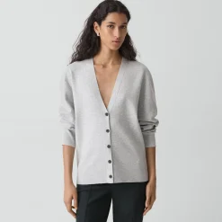 V-Neck Cardigan in Light Bilen