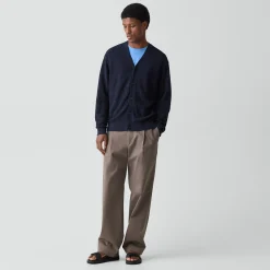 V-Neck Cardigan in Pacific Linen