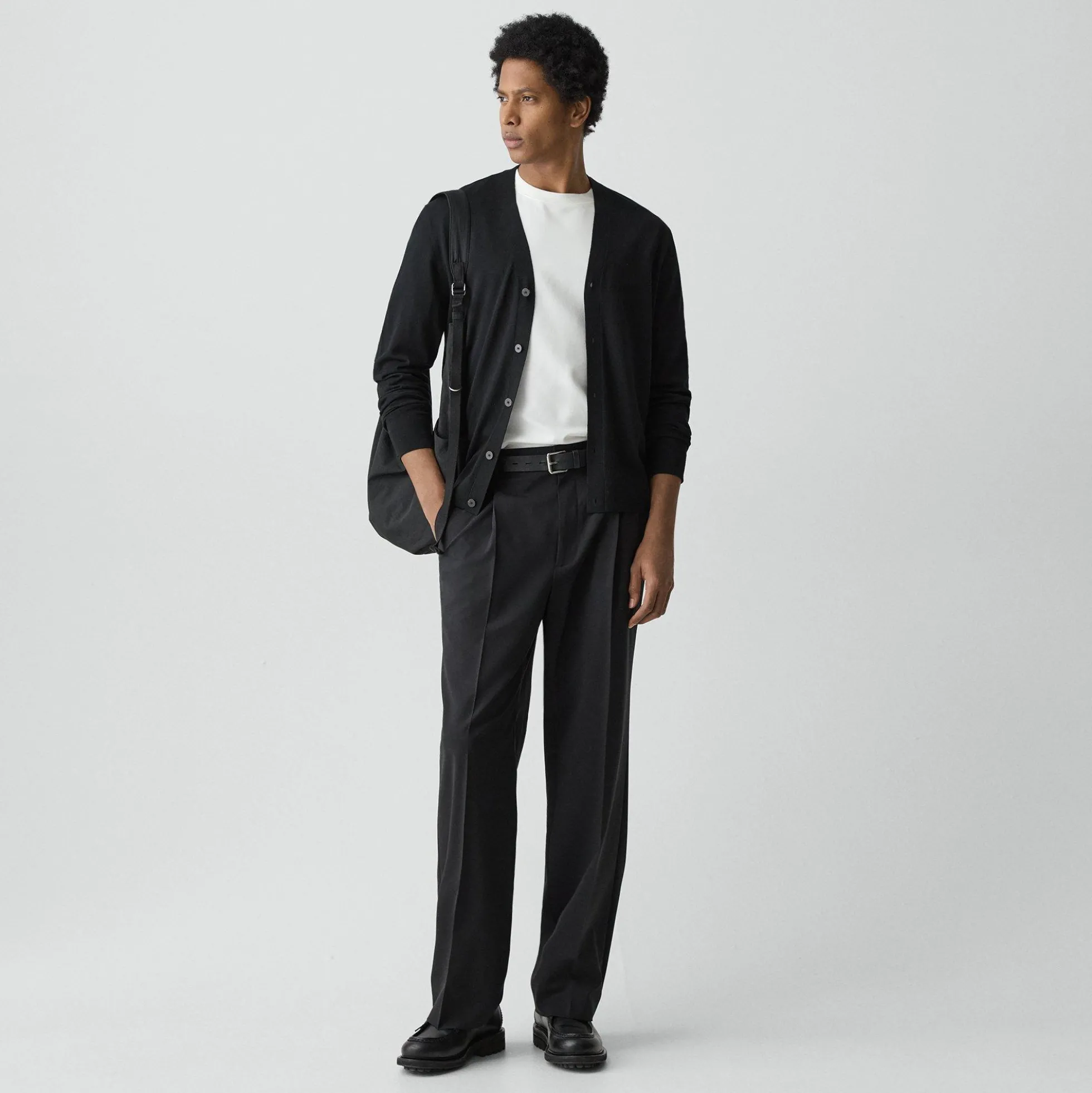 V-Neck Cardigan in Regal Wool