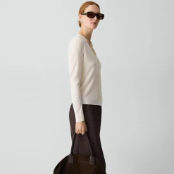 V-Neck Cardigan in Regal Wool