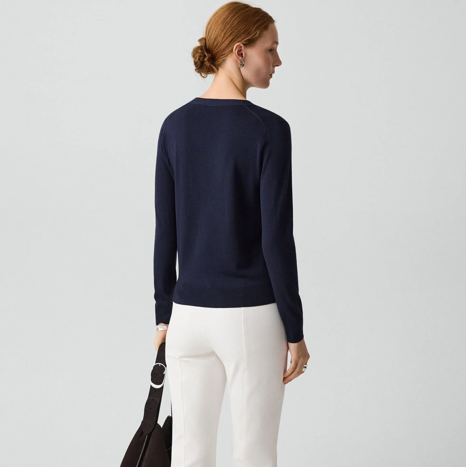 V-Neck Cardigan in Regal Wool