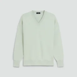V-Neck Sweatshirt in Light Bilen
