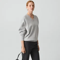 V-Neck Sweatshirt in Light Bilen