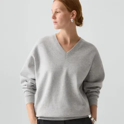V-Neck Sweatshirt in Light Bilen
