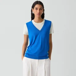 V-Neck Tank Top in Regal Wool