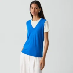 V-Neck Tank Top in Regal Wool