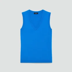 V-Neck Tank Top in Regal Wool
