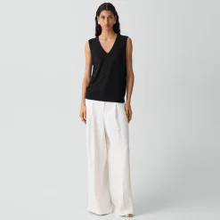 V-Neck Tank Top in Regal Wool