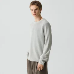 Washed Crewneck Sweater in Cotton