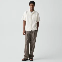 Weekend Short-Sleeve Shirt in Textured Cotton