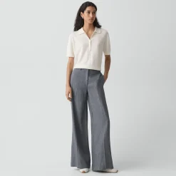 Wide-Leg Pant in Fluid Linen