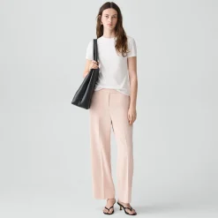 Wide-Leg Pull-On Pant in Admiral Crepe