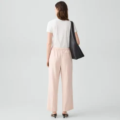 Wide-Leg Pull-On Pant in Admiral Crepe
