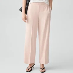 Wide-Leg Pull-On Pant in Admiral Crepe