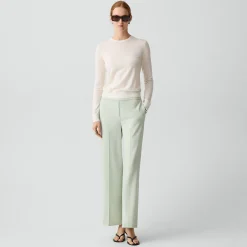 Wide-Leg Pull-On Pant in Admiral Crepe