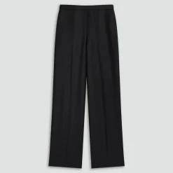 Wide-Leg Pull-On Pant in Sleek Flannel