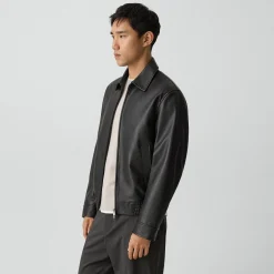 Wyatt Zip Jacket in Leather