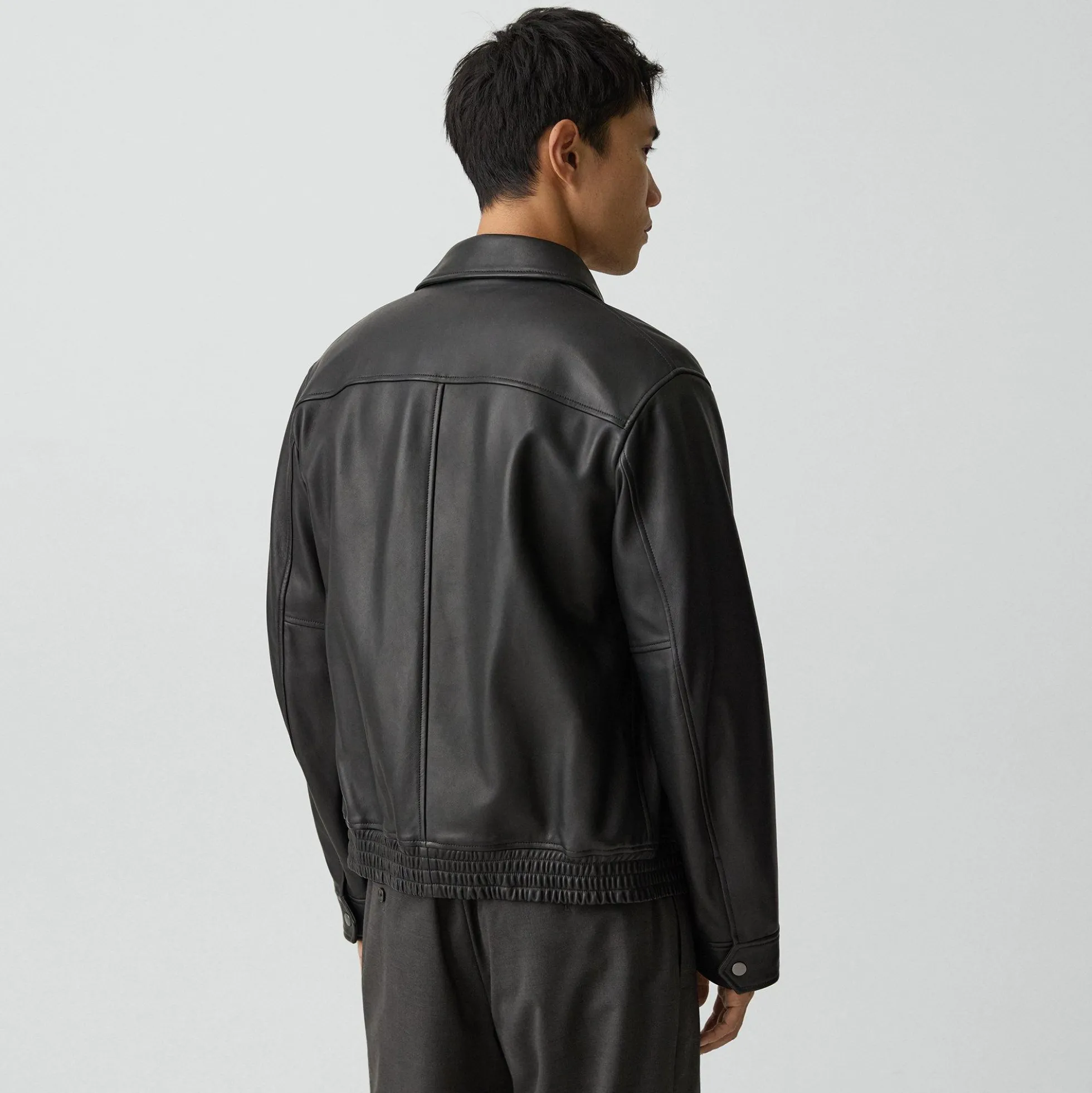 Wyatt Zip Jacket in Leather