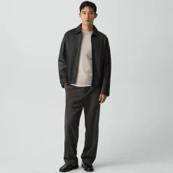 Wyatt Zip Jacket in Leather