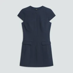 Zip Mini Dress in Good Wool