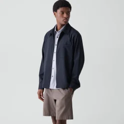 Zip Overshirt in Motion Wool