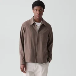 Zip Overshirt in Motion Wool