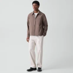 Zip Overshirt in Motion Wool