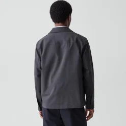 Zip Overshirt in Motion Wool